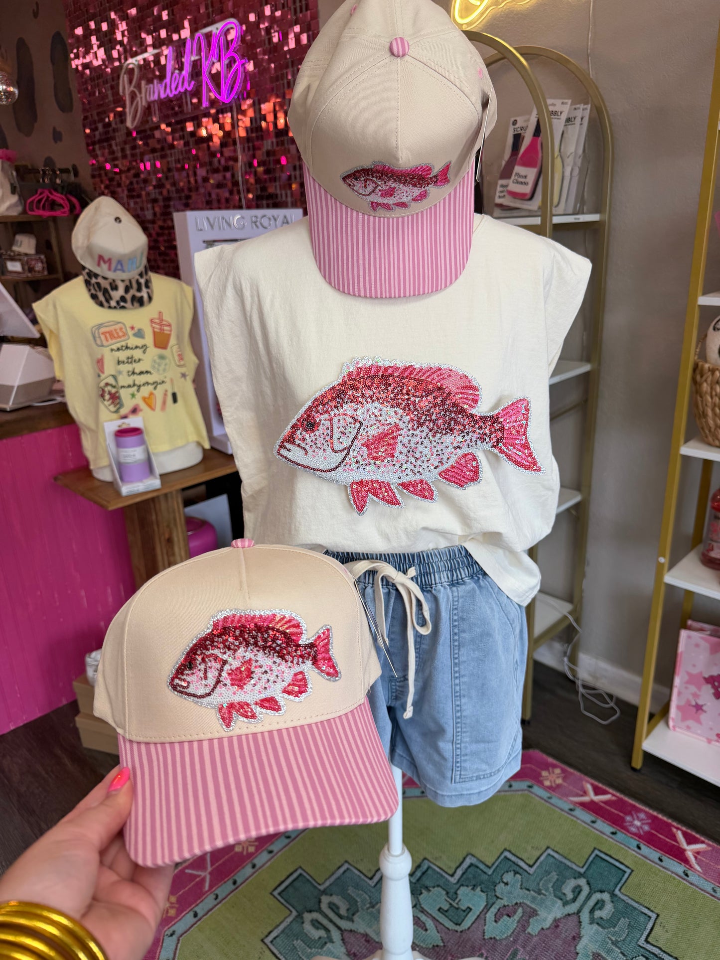 Sequin Snapper Hat