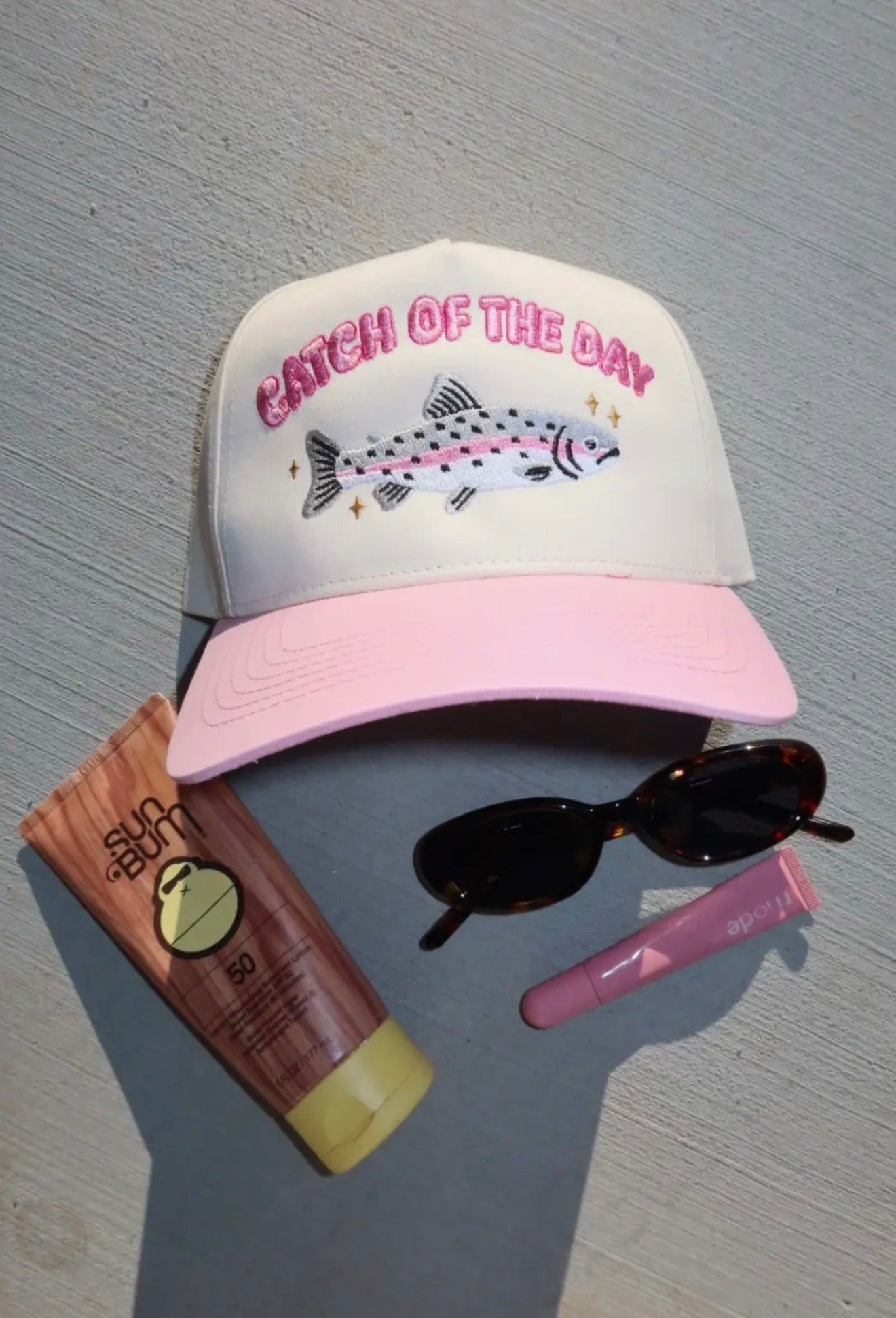 Embroidered Catch of the Day Hat