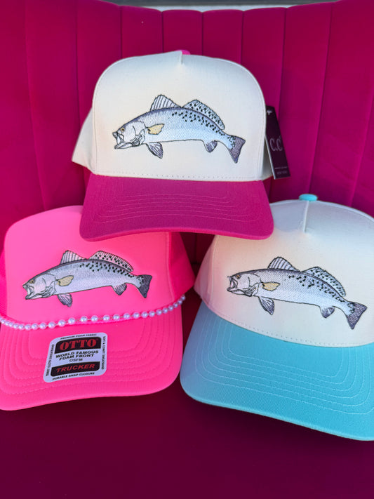 Embroidered Speckled Trout Hat