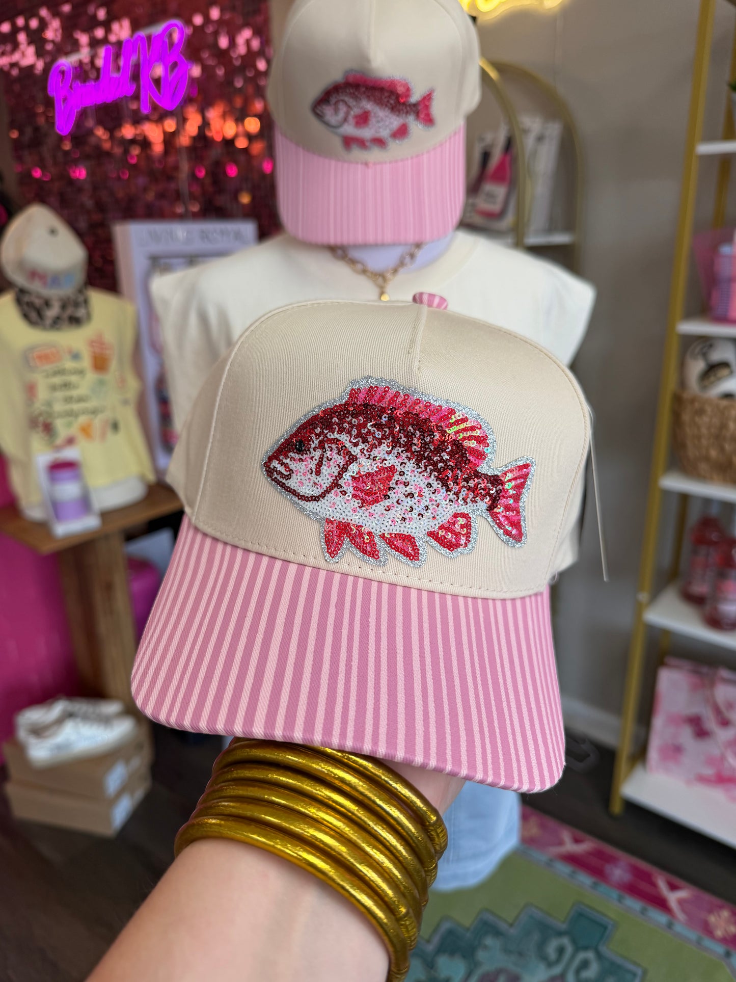 Sequin Snapper Hat
