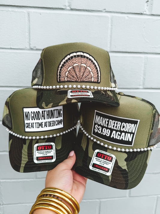 Hunting Season Camo Trucker Hats