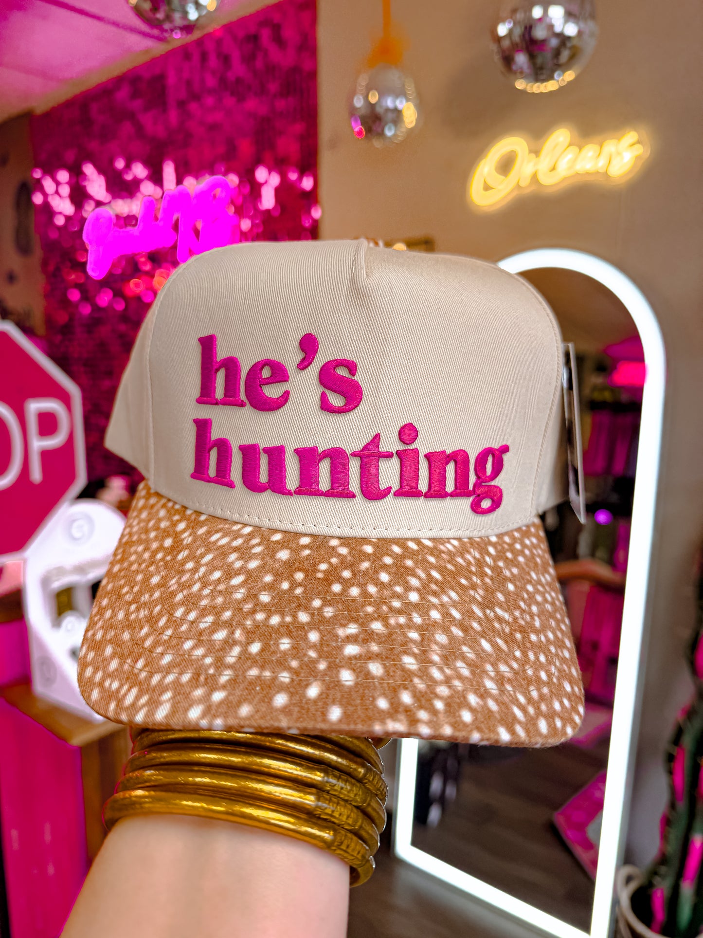 He’s Hunting Fawn Hat