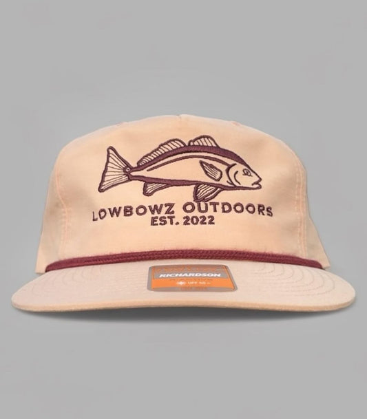 Lowbowz Peach Redfish Rope Hat