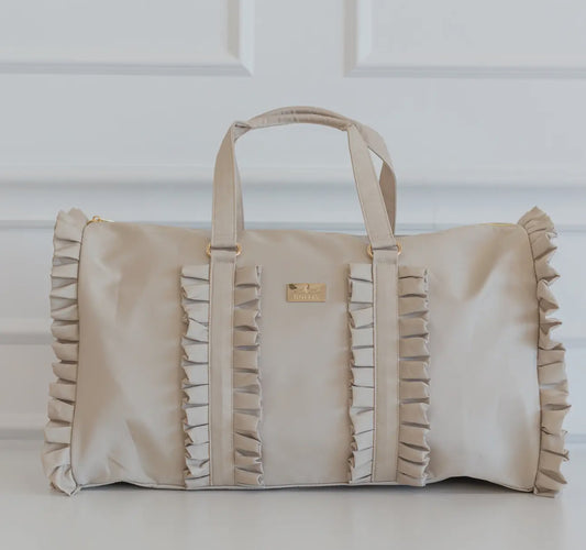 Hollis Ruffled Nylon Weekender Bag