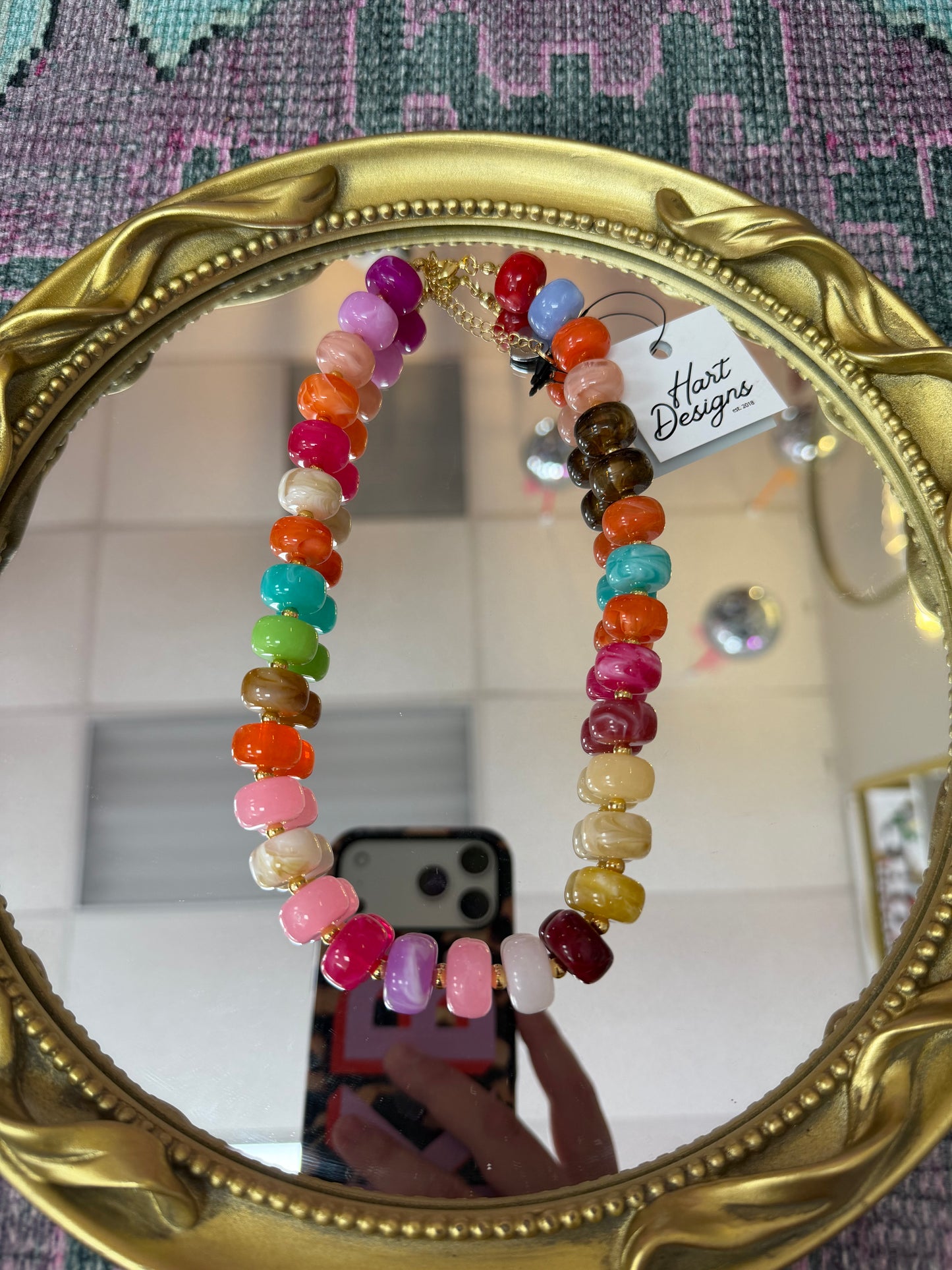 Multi Color Beaded Necklace