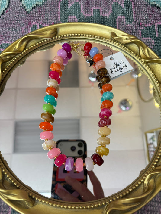 Multi Color Beaded Necklace